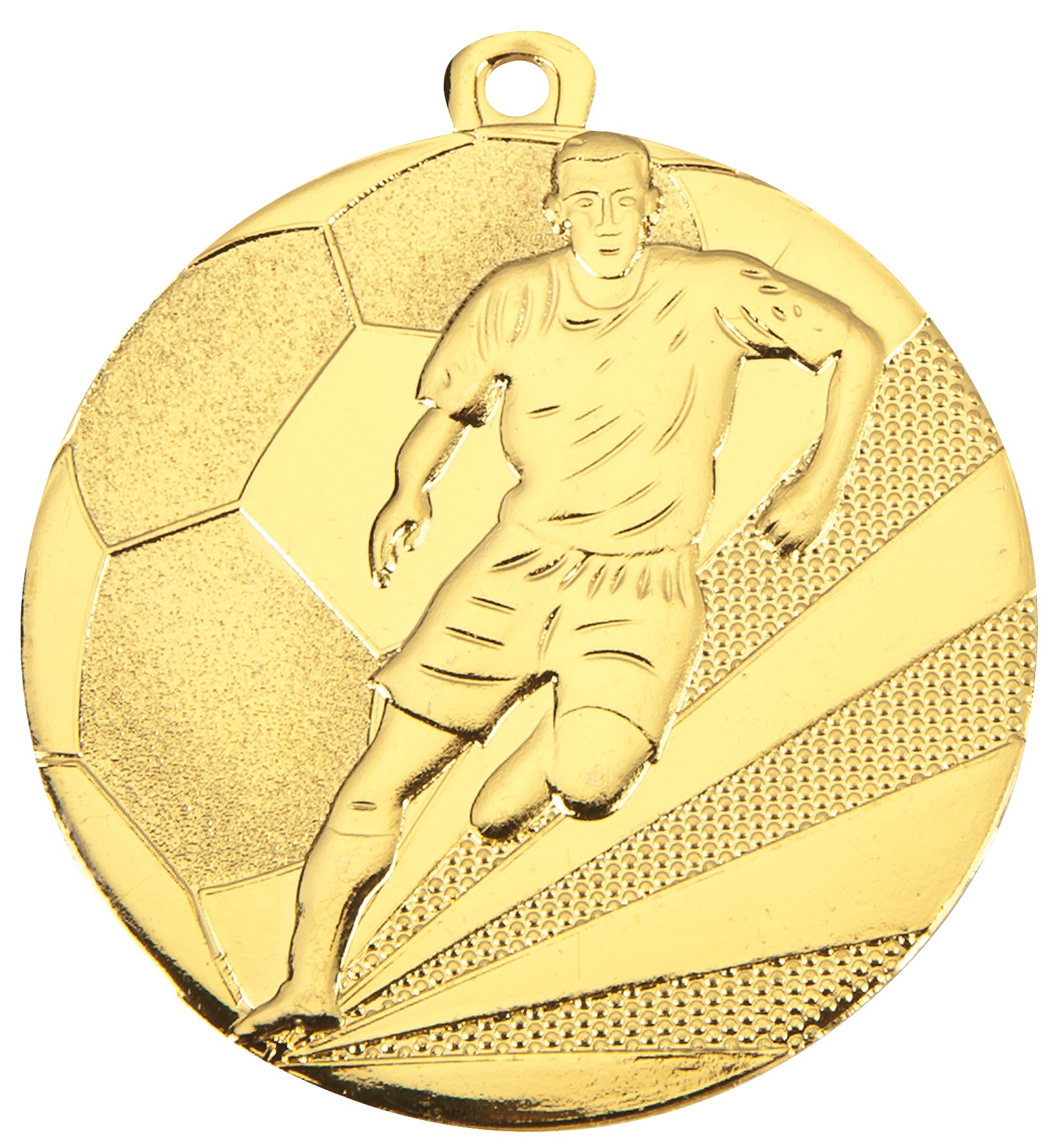 Voetbal Heer Medaille D112 goud-zilver-brons Ø 50 mm compleet